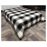 Queen Duvet & Insert - Plaid Check Pattern