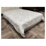 Artisan Luxe Home Full Size Comforter - Paisley Pattern with Tassel Fringe