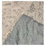 Artisan Luxe Home Full Size Comforter - Paisley Pattern with Tassel Fringe