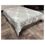 Tahari Queen Comforter - Paisley Pattern, Light Blue & Gray