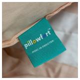 Pillowfort Peach & White Striped Comforter - Queen Size