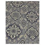 Duvet Cover & Insert - Queen Size - Blue Damask Pattern