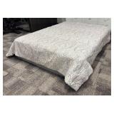 Nicole Miller Home Queen Comforter - Paisley Pattern, Neutral Tones