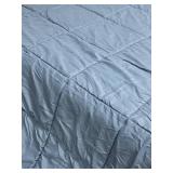 Bare Home King Size Comforter - Quilted Light Blue