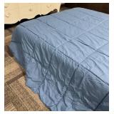Bare Home King Size Comforter - Quilted Light Blue
