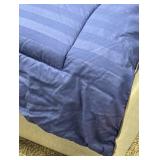 Spyder Twin Comforter - Navy Blue Quilted Box Stitch