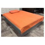 Room Essentials Twin Bedspread With Sham - Orange Quilted