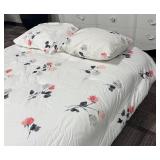 Kate Spade New York Queen Comforter Set - Floral Pattern with 2 Pillowcases