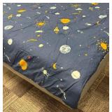 Pillowfort Twin Size Comforter & Pillowcase - Space Print