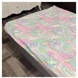 Twin Comforter - Colorful Paisley Pattern