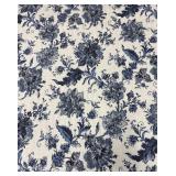 Bee & Willow King Comforter - Floral Blue & White Print