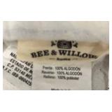 Bee & Willow King Comforter - Floral Blue & White Print