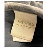 Threshold King Size Bedspread & Pillow Sham - Gray Velvet Quilted