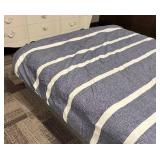 Tommy Hilfiger Queen Striped Duvet Cover - Denim Blue with White Stripes