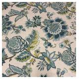 Queen Bedspread Set with 2 Pillow Shams - Floral Teal & Blue Quilt Pattern