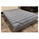 Tommy Hilfiger Twin Size Comforter - Navy White Stripes