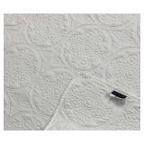 Cynthia Rowley Twin Bedspread - White Quilted Pattern