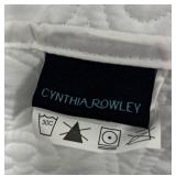 Cynthia Rowley Twin Bedspread - White Quilted Pattern