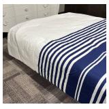 Tommy Hilfiger Queen Comforter - Navy & White Stripes