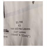 Hooker Traditions Dining Table with 2 Leaves - 79 in L x 42 in W x 30 in H