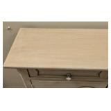 Cream Wood Console Cabinet - 2 Drawers & 2 Doors - 40.5 W x 11 D x 37 H