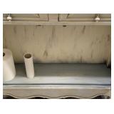 Cream Wood Console Cabinet - 2 Drawers & 2 Doors - 40.5 W x 11 D x 37 H