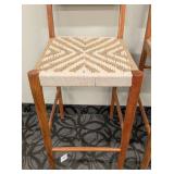 Global Influences Bar Height Stools Pair - 19 in W x 21 in D - 28 in Seat - 43 in Back