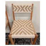 Global Influences Bar Height Stools Pair - 19 in W x 21 in D - 28 in Seat - 43 in Back