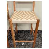 Global Influences Bar Height Stools Pair - 19 in W x 21 in D - 28 in Seat - 43 in Back