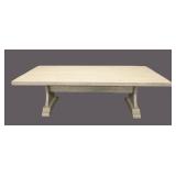 Cream Farmhouse Dining Table - 96 x 42 x 30 in
