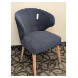 Merecana Blue Chair - 20 in W & 24 in D - Seat Height 20 in - Back Height 32 in