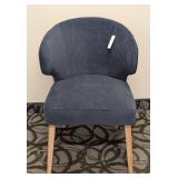 Merecana Blue Chair - 20 in W & 24 in D - Seat Height 20 in - Back Height 32 in