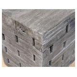 Painted Wood Accent Table - 14 in x 14 in Top, 18 in High #1