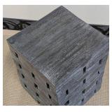 Painted Wood Accent Table - 14 in x 14 in x 18 in #2