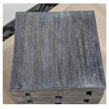 Painted Wood Accent Table - 14 in x 14 in x 18 in #2