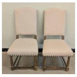 Coaster Fine Furniture 106082 Pair Upholstered Side Chairs - Nailhead Trim, 20W x 21D x 18H Seat, 42H Back
