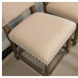 Coaster Fine Furniture 106082 Pair Upholstered Side Chairs - Nailhead Trim, 20W x 21D x 18H Seat, 42H Back
