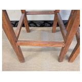 Safavieh Tobie Rattan Bar Stools Pair - 18W x 17D, Seat 30H, Back 42H