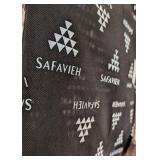 Safavieh Tobie Rattan Bar Stools Pair - 18W x 17D, Seat 30H, Back 42H