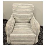 Sam Moore for Hooker Armchair - Striped Upholstery, 30 in W x 32 in D x 36 in H