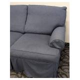 Sofa Navy Slipcover Down-Filled - 84 in W x 36 in D x 36 in H - Seat 20 in
