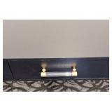 Black & Gold Console Table - 3-Drawer, 42 x 18 x 31 in