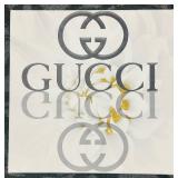Gucci GG Logo Wall Art Print - 18 x 18 in Canvas