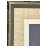 Framed Sand Dollar Wall Art - 23 x 23 in - Gray Frame, Beige Mat