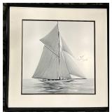 Sailboat Framed Print - 33 x 34 in