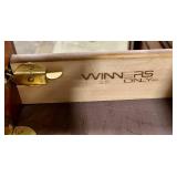 Winners Only 60-Inch Wide Wood Buffet Sideboard with Glass-Front Center Cabinets