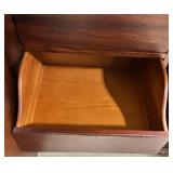 Dark Wood Cabinet / Armoire - Two-Piece with Upper & Lower Doors