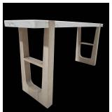 Faux Marble-Top Sideboard Table 60 in L x 16 in D x 30 in H