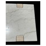 Faux Marble-Top Sideboard Table 60 in L x 16 in D x 30 in H