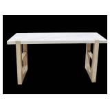Faux Marble-Top Sideboard Table 60 in L x 16 in D x 30 in H